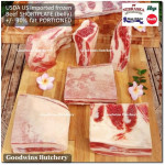Beef belly samcan SHORTPLATE USDA US CHOICE SWIFT (black label) frozen +/- 30% FAT PORTIONED CUT for CUSTOM SLICE +/- 1 kg/pc (price/kg)